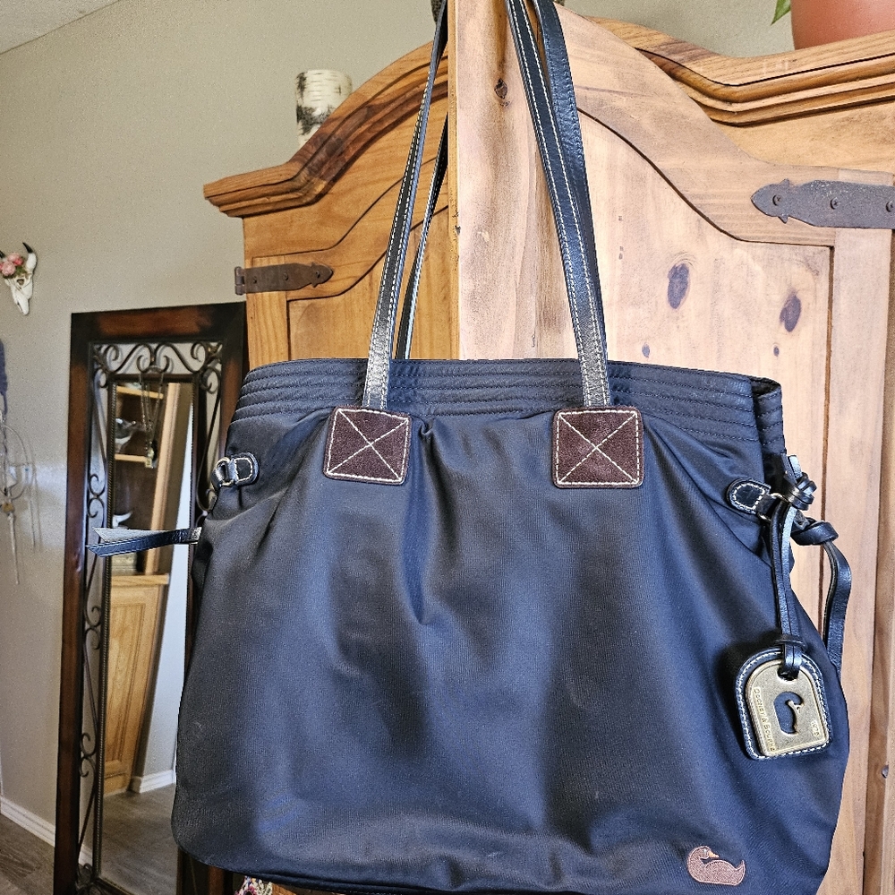 Dooney & Bourke Black NYLON Tote Bag with Durable Design